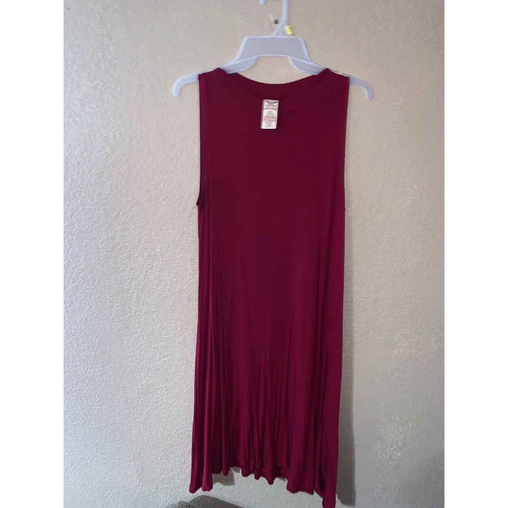 Wine red dress